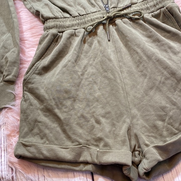 NWT L*Space Stay Cool Romper in Washed Army sz S - Picture 7 of 13